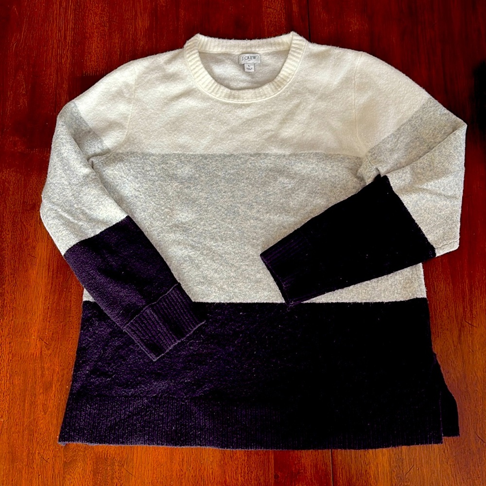 J crew factory color blocked sweater